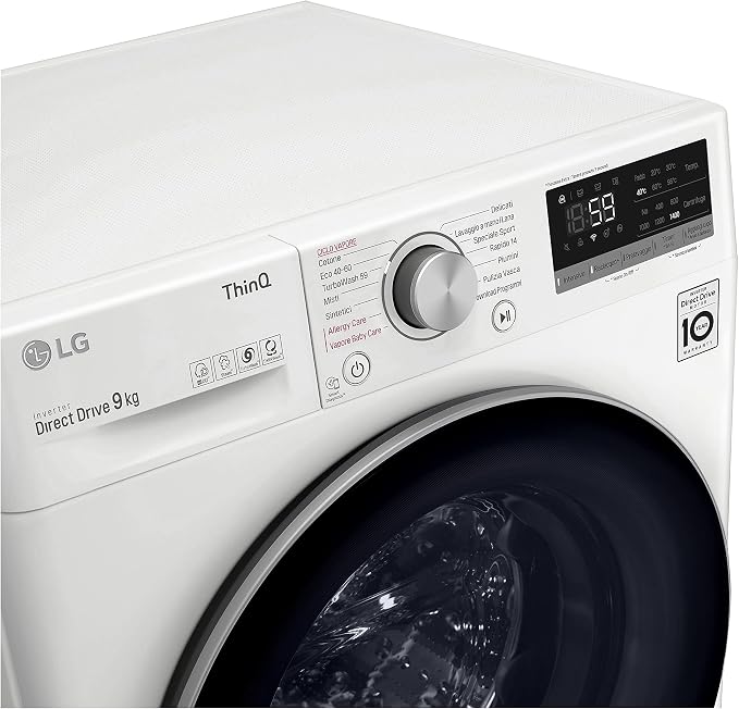 LG F4WV509S1E 9 kg AI DD™ – Intelligente Waschmaschine mit Inverter, Dampf WiFi