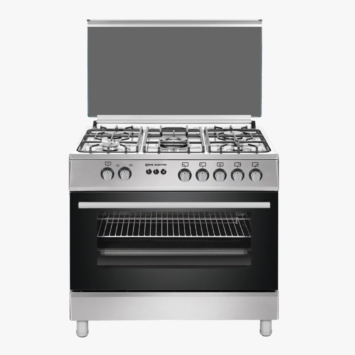 Cocina de Gas EAS Electric EFG9H60X Inoxidable 90 cm – 5 Quemadores y Horno XXL de 122 Litros