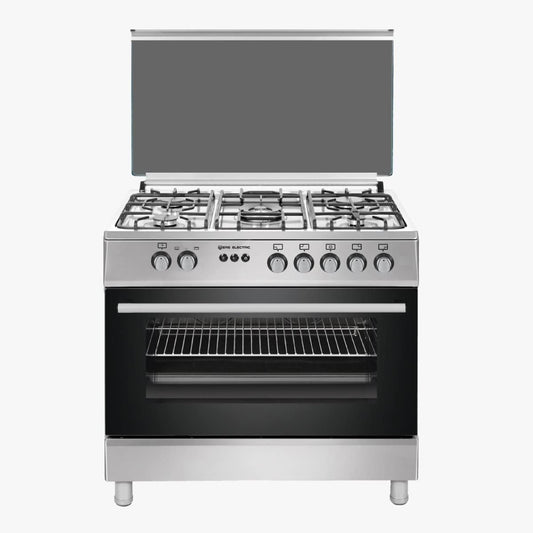 Cocina de Gas EAS Electric EFG9H60X Inoxidable 90 cm – 5 Quemadores y Horno XXL de 122 Litros