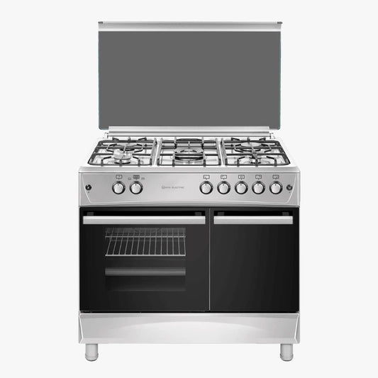 Cocina de Gas EAS Electric EFG9B60X Inoxidable 90 cm – 5 Quemadores y Horno de 64 Litros