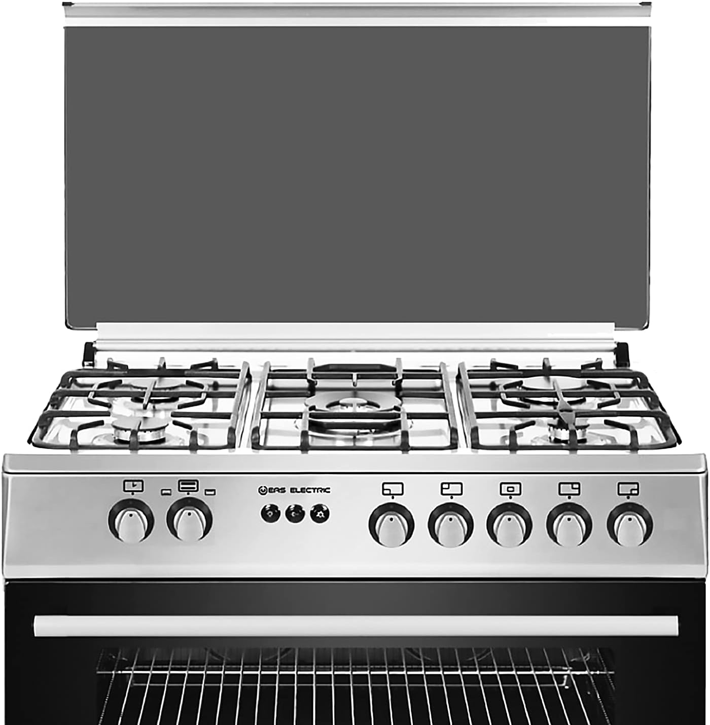 Cocina de Gas EAS Electric EFG9H60X Inoxidable 90 cm – 5 Quemadores y Horno XXL de 122 Litros