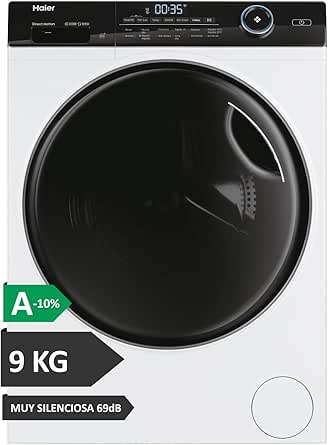 Haier I-Pro Series 5 HW90-B14959EU1IB – 9 kg Waschmaschine mit Direct Motion Motor, Dampf antibakteriellem ABT-Schutz