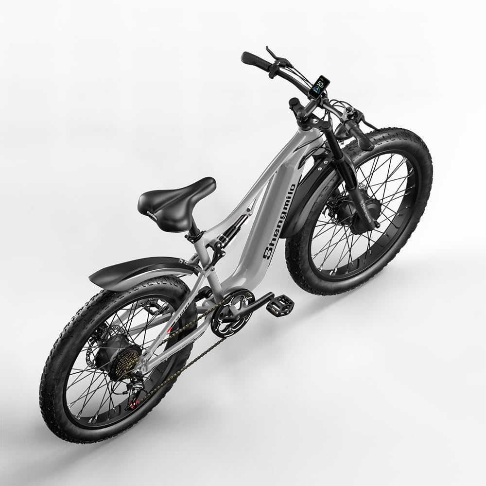 Shengmilo S600 – Bicicleta Eléctrica Todoterreno de Alto Rendimiento con Doble Motor, Batería Samsung 48V 17.5Ah y Suspensión Total