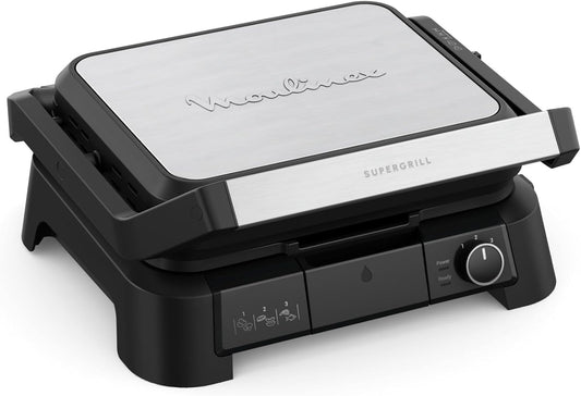 Moulinex SuperGrill 3 en 1 GI510DF0 – Multifunktions-Grill für Grill, Barbecue Ofen in einem Gerät