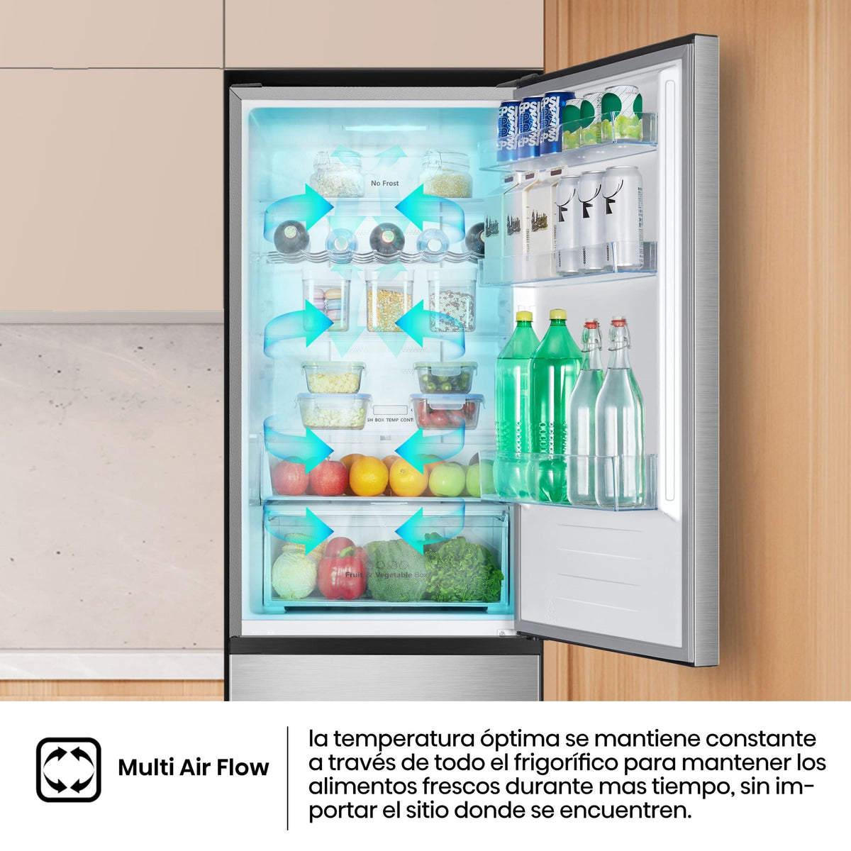 Hisense RB390N4CCD – 304 Liter No Frost Kühl-Gefrierkombination mit Inverter-Technologie
