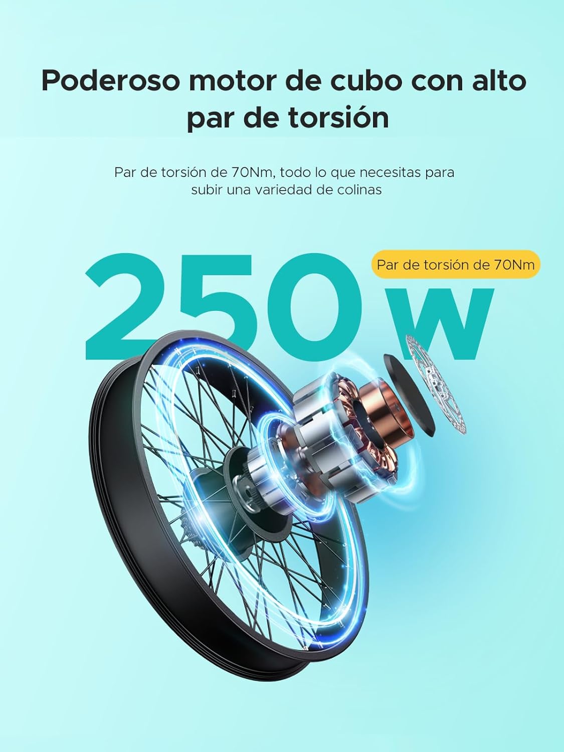ENGWE E26 – Bicicleta Eléctrica Todoterreno con Motor 250W, Batería 48V 16Ah y Neumáticos Fat Tire 26”