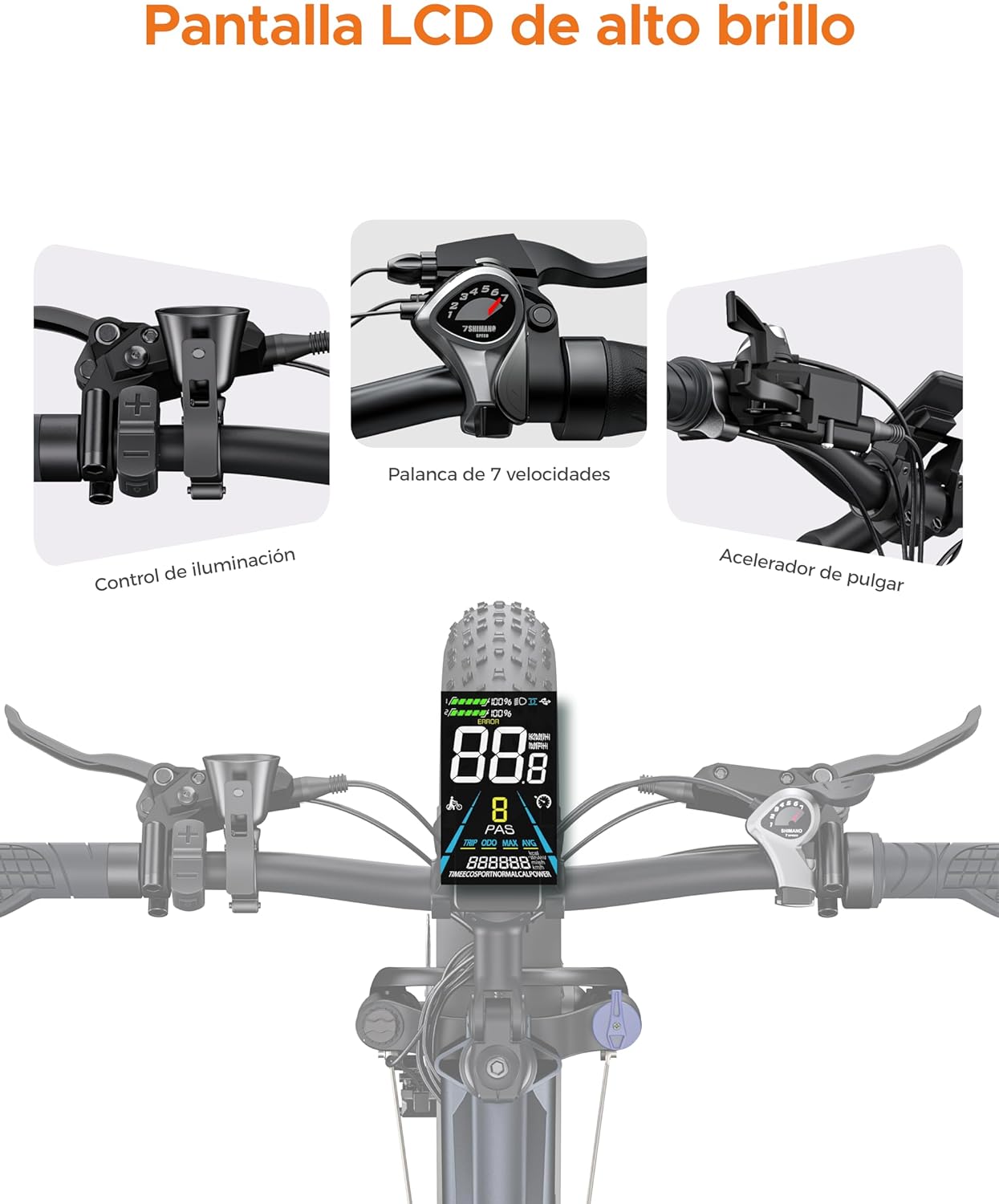 ENGWE E26 – Bicicleta Eléctrica Todoterreno con Motor 250W, Batería 48V 16Ah y Neumáticos Fat Tire 26”