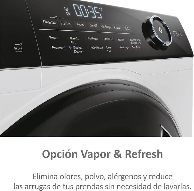 Haier I-Pro Series 5 HW90-B14959EU1IB – 9 kg Waschmaschine mit Direct Motion Motor, Dampf antibakteriellem ABT-Schutz