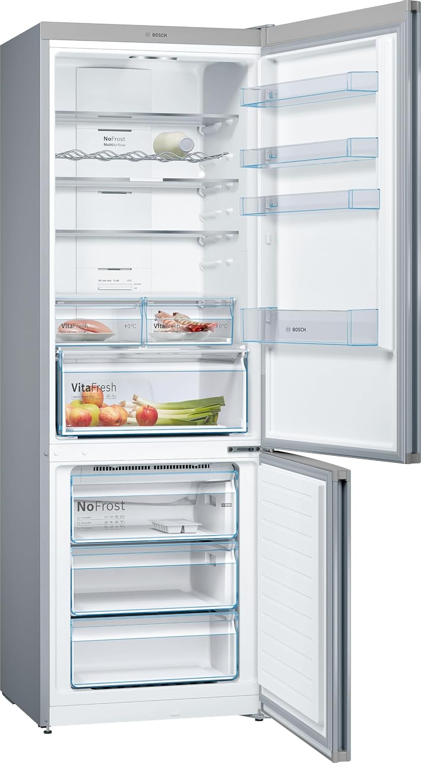 Bosch KGN49XIEA Serie 4 – Frigorífico Combi XXL 438L Total NoFrost Inox