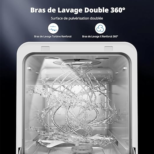 Mini Lavavajillas de Sobremesa AIRMSEN 4 Cubiertos – Compacto, Potente y con Depósito de Agua de 5L