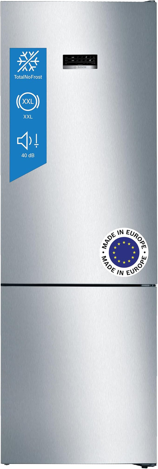 Bosch KGN49XIEA Serie 4 – Frigorífico Combi XXL 438L Total NoFrost Inox