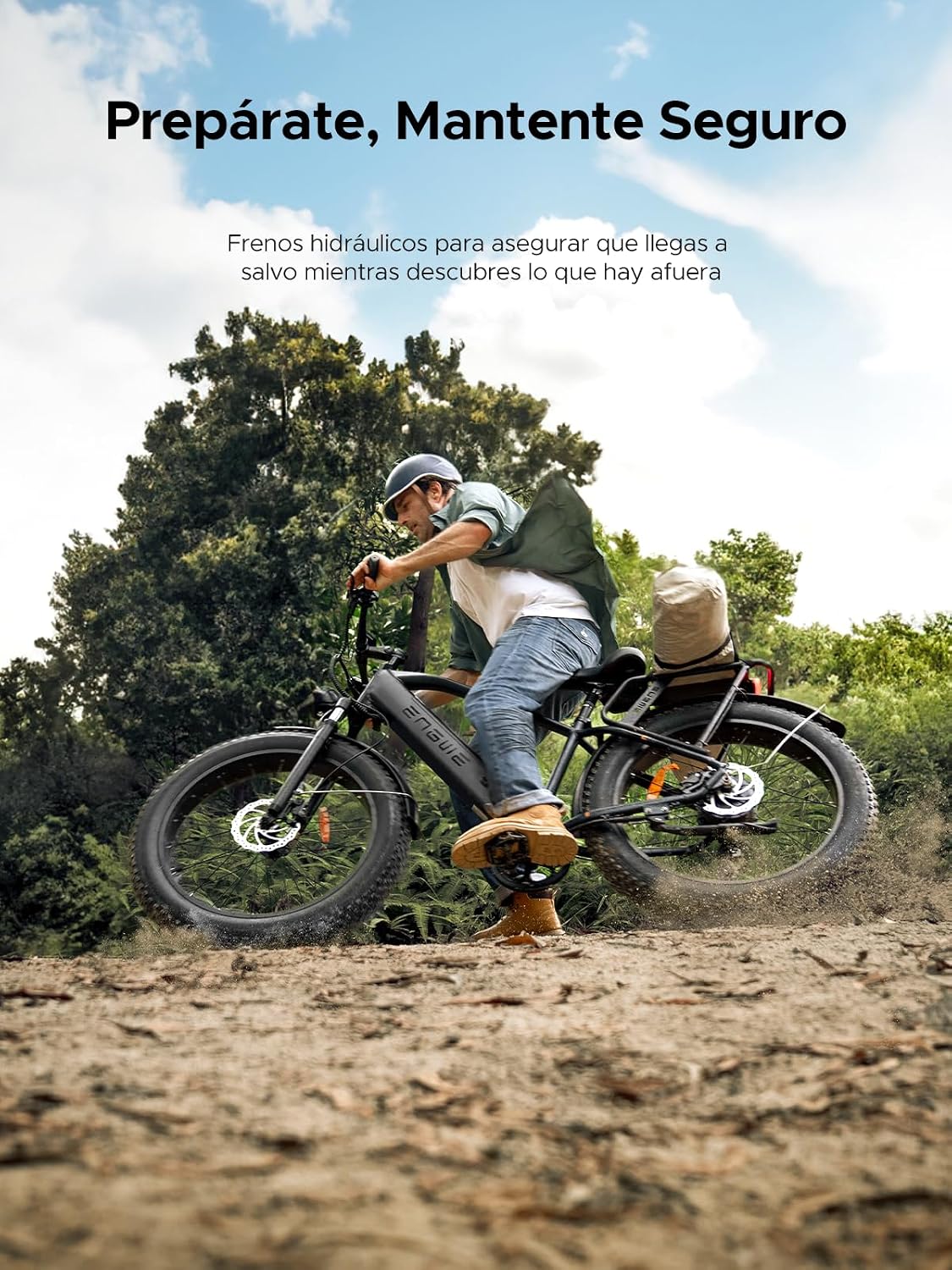 ENGWE E26 – Bicicleta Eléctrica Todoterreno con Motor 250W, Batería 48V 16Ah y Neumáticos Fat Tire 26”