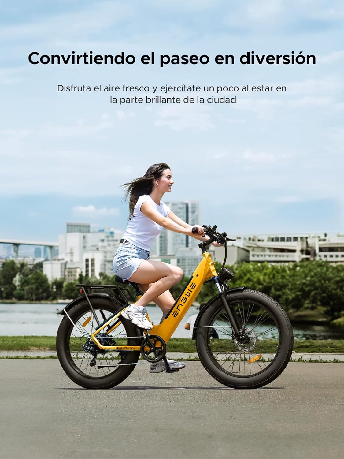 ENGWE E26 – Bicicleta Eléctrica Todoterreno con Motor 250W, Batería 48V 16Ah y Neumáticos Fat Tire 26”