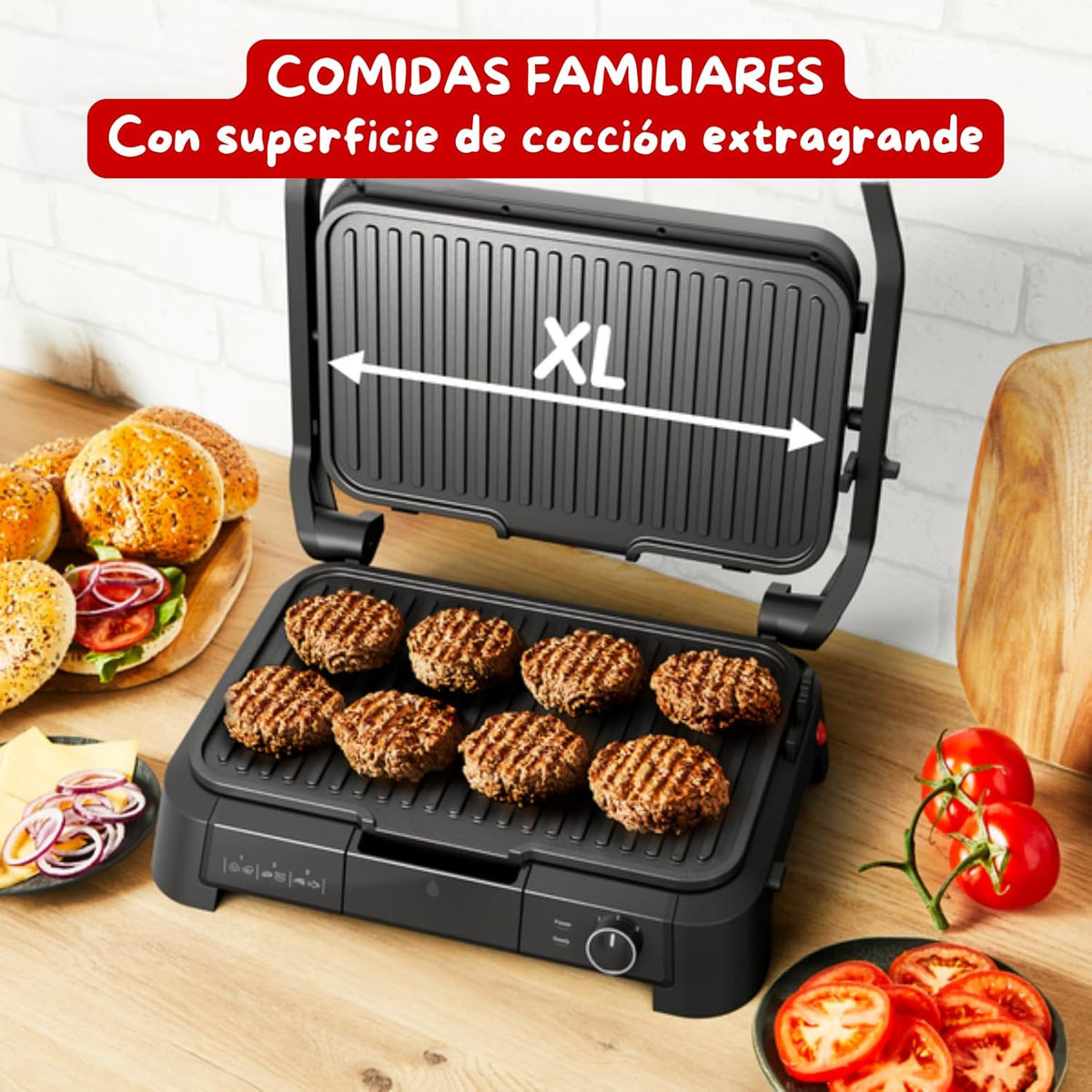 Moulinex SuperGrill 3 en 1 GI510DF0 – Multifunktions-Grill für Grill, Barbecue Ofen in einem Gerät