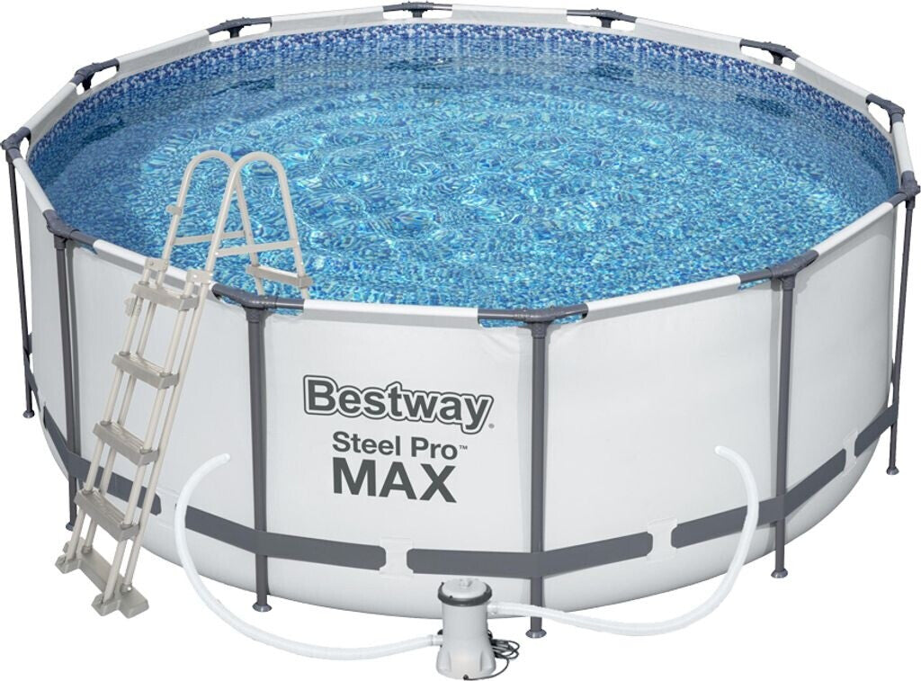 Piscina Elevada Bestway Steel Pro MAX 366 x 122 cm – Estructura de Acero Reforzada – Kit Completo