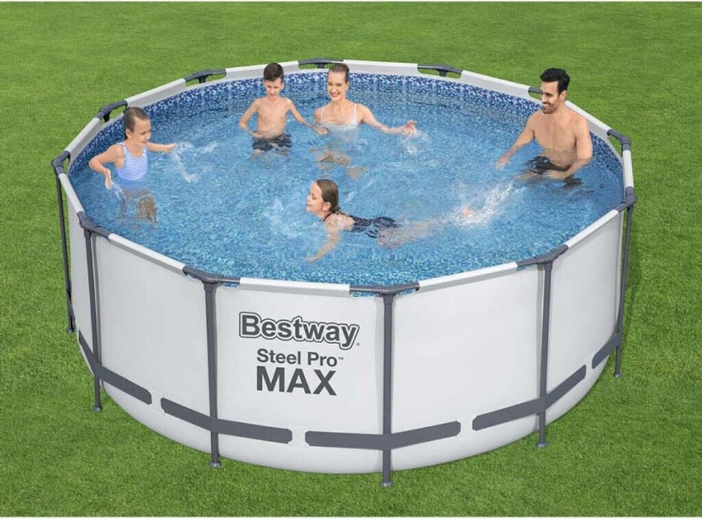 Piscina Elevada Bestway Steel Pro MAX 366 x 122 cm – Estructura de Acero Reforzada – Kit Completo