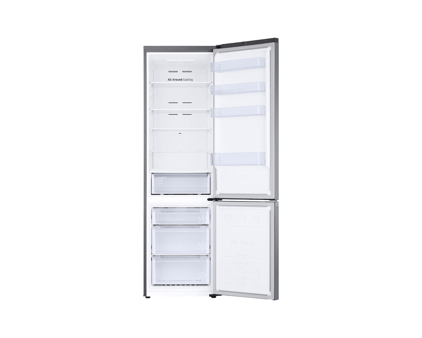 Samsung Bespoke RB38C600CS9 – 390 Liter Kühl-Gefrierkombination mit Energieeffizienzklasse C, SmartThings No Frost