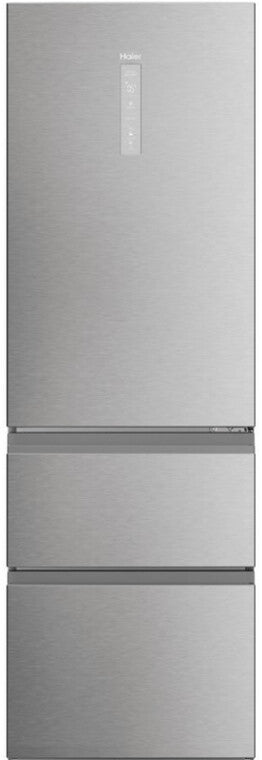 Haier HTW5618DNMG Kühl-Gefrierkombination – 360L, No Frost, 3D-Schubladen, Wasserspender, Energieklasse D, Grau