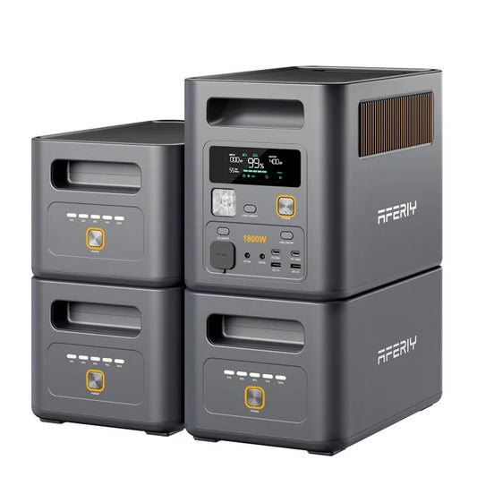 Estación de Energía Portátil AFERIY P180 Pro + 3 Baterías de Expansión – 4.102 Wh LiFePO4