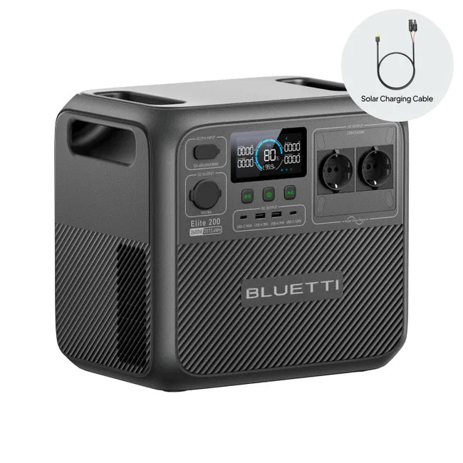 BLUETTI Elite 200 V2 – Tragbare Powerstation mit 2073,6 Wh, LiFePO4-Akku 2600 W Leistung